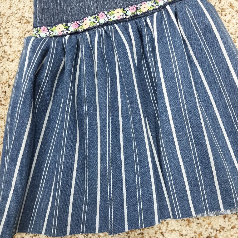 3436 Size 10 Gloria Vanderbilt Upcycled Ruffle Leg Jeans - Picture 2 of 7